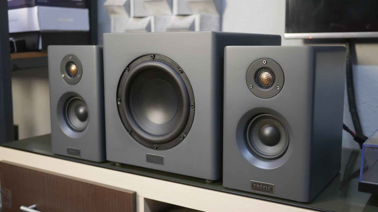 Sistema 2.1 Bookshelf TA-50 Studio+Subwoofer 8" Ativo