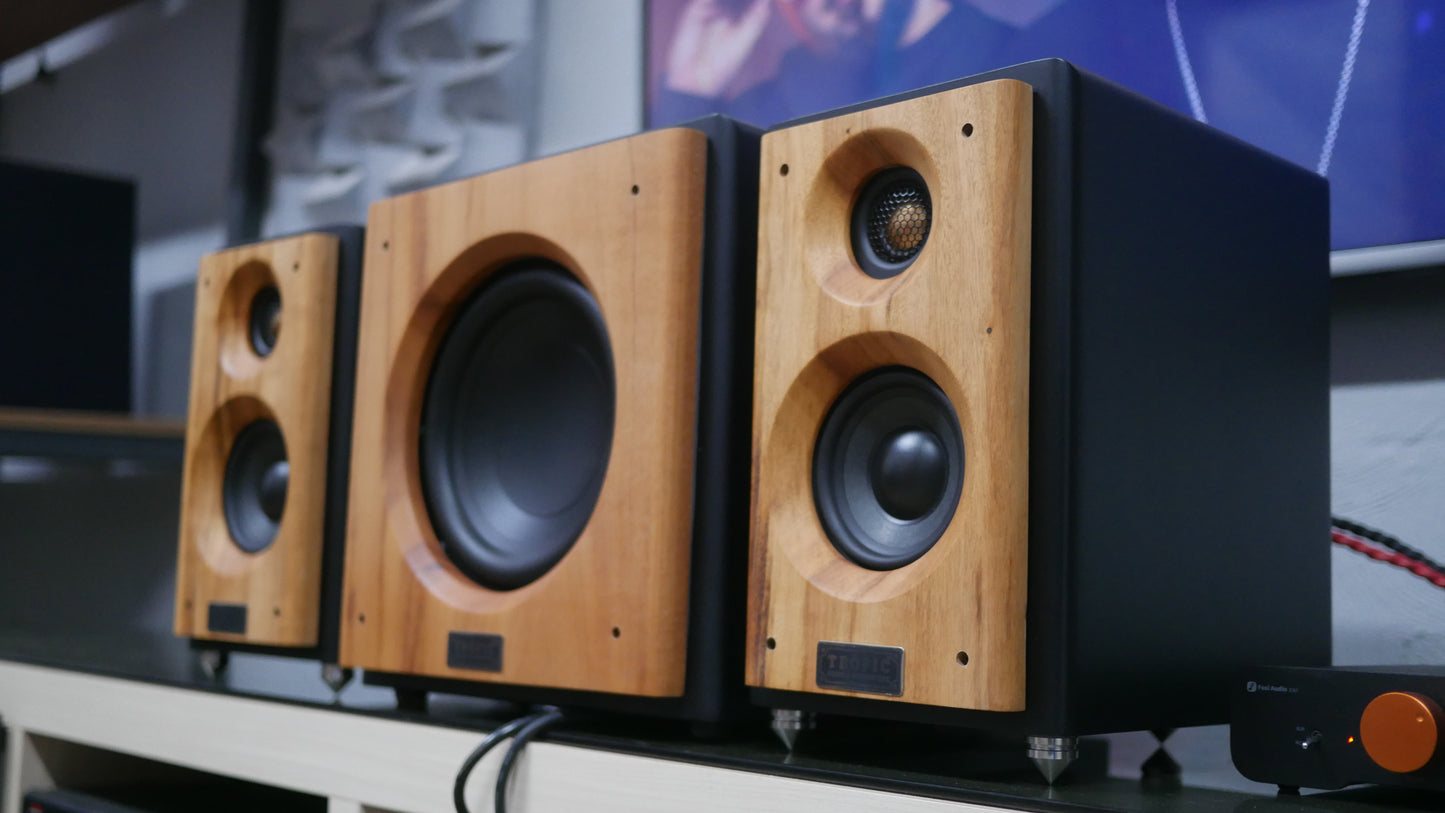 Sistema 2.1 Bookshelf TA-50 Studio+Subwoofer 8"