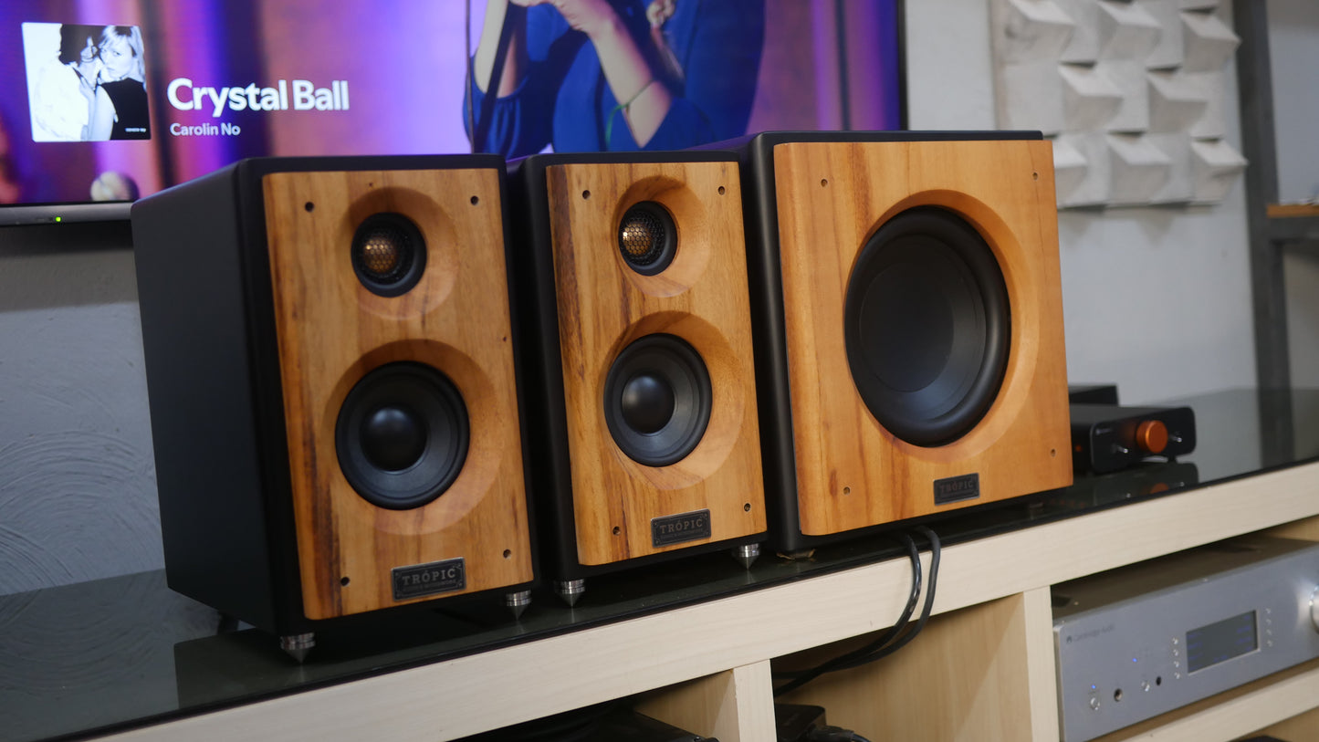 Sistema 2.1 Bookshelf TA-50 Studio+Subwoofer 8"