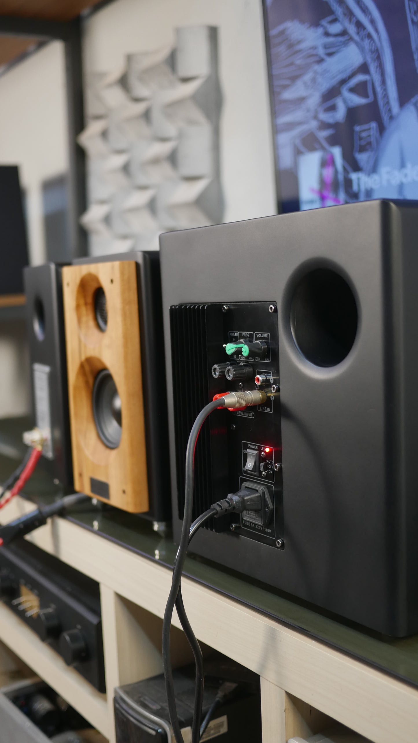 Sistema 2.1 Bookshelf TA-50 Studio+Subwoofer 8"