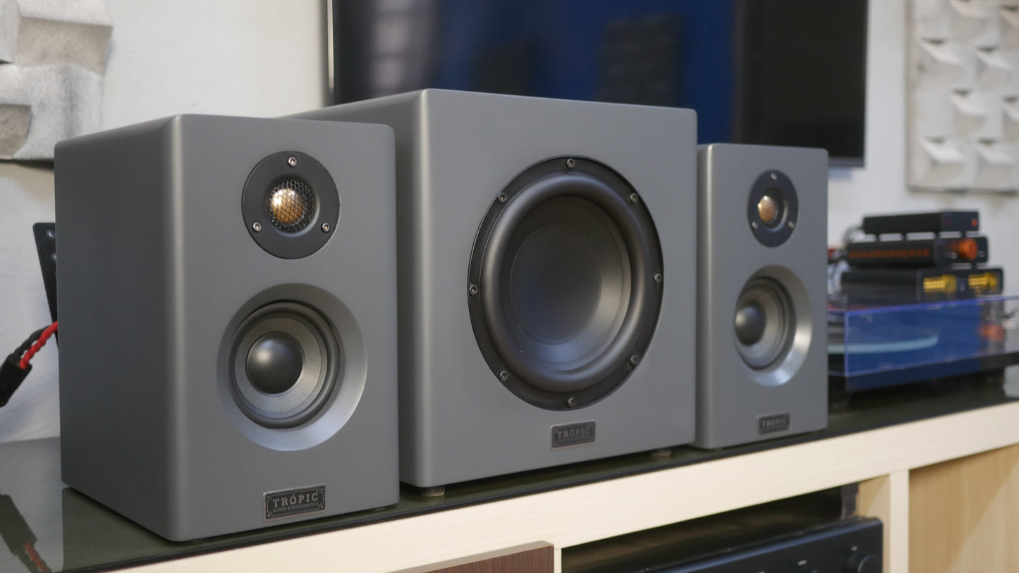 Sistema 2.1 Bookshelf TA-50 Studio+Subwoofer 8" Ativo