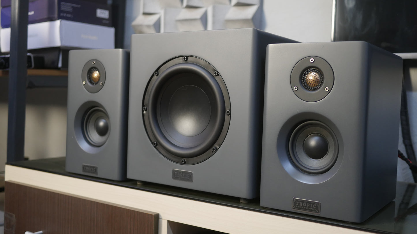 Sistema 2.1 Bookshelf TA-50 Studio+Subwoofer 8" Ativo